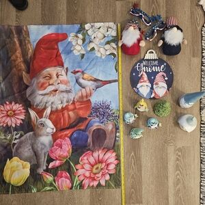 Gnome Seasonal Spring Summer Patriotic Decor *Flag Figures Beanbag Plush*
